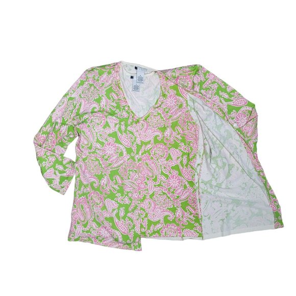 Carole Little Cardigan Sweater and tank top Size Small Medium Womens Silk Blend - Picture 6 of 6